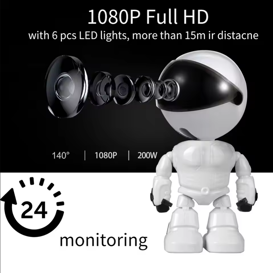 Smart Home Camera Ezviz - スマートロボット WiFi IPカメラ 1080P HD ベビーモニター＆ホームセキュリティ