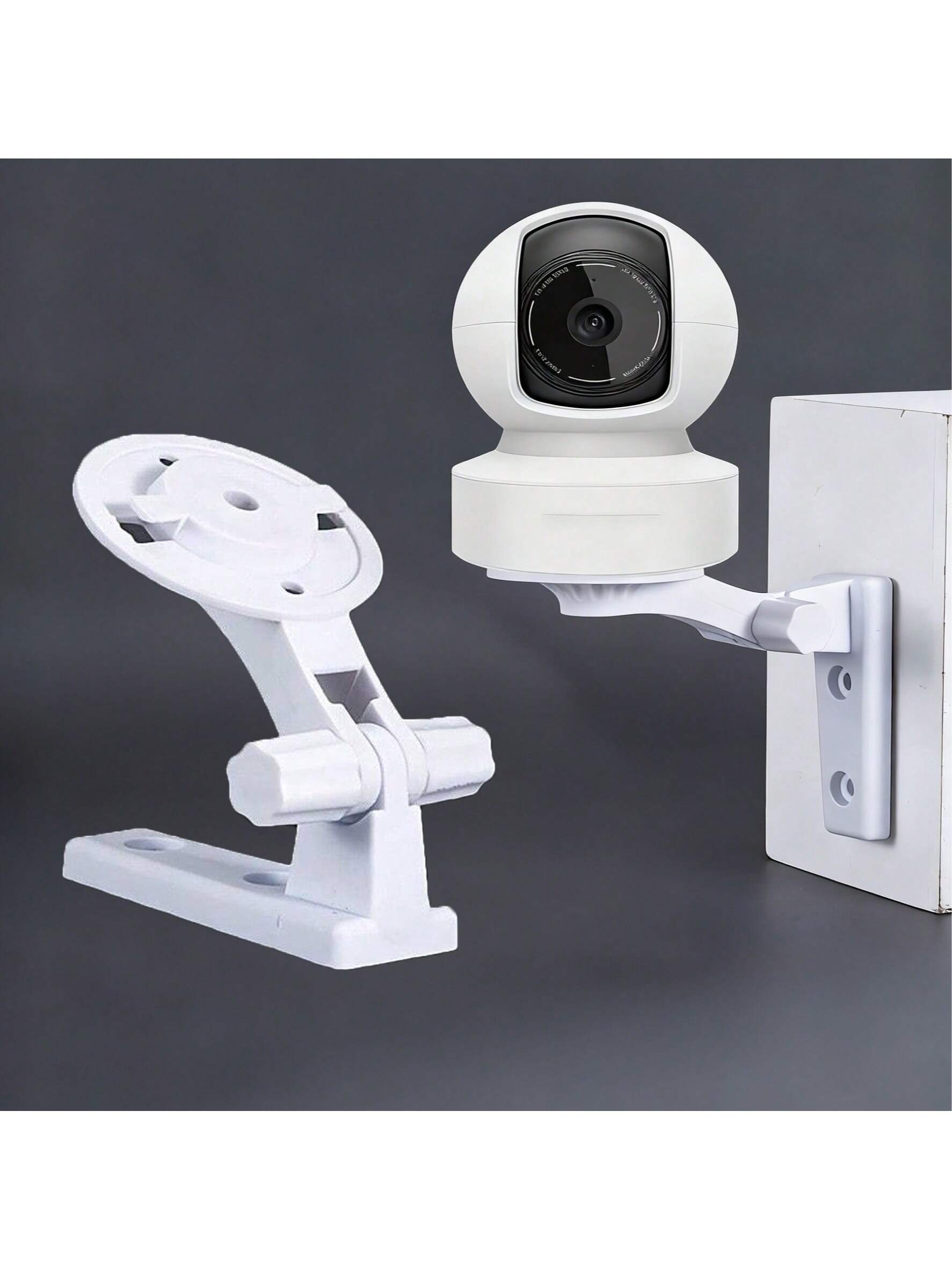 Eufy Camera E220 - 壁掛けカメラブラケット1個、TP-Link Tapo C200/C210、Kasa EC70/KC410S屋内ジンバルカメラに対応、180度R付き