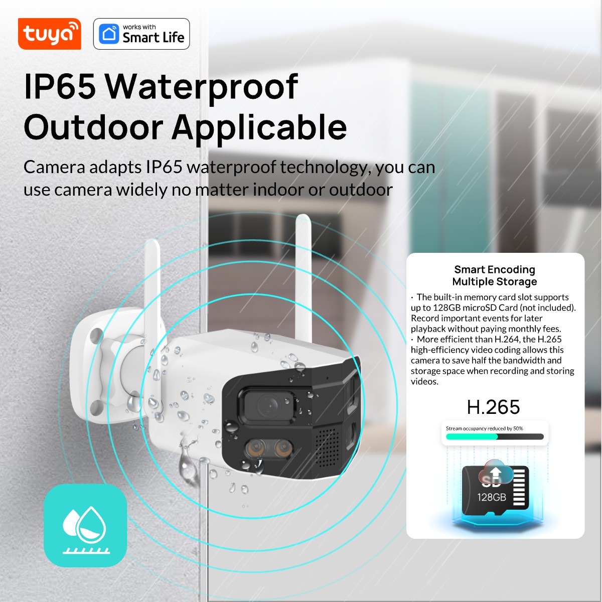 Tuya Smart 4MP 2.5K デュアルレンズ 広角 - Smart Home Camera Ezviz のレビューと価格