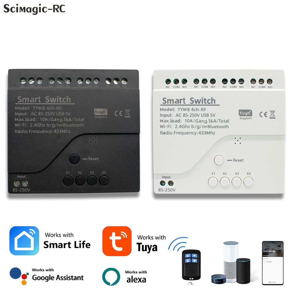 4CH Tuya スマートWiFiスイッチモジュール 12V - Universal Remote Smart Home のレビューと価格