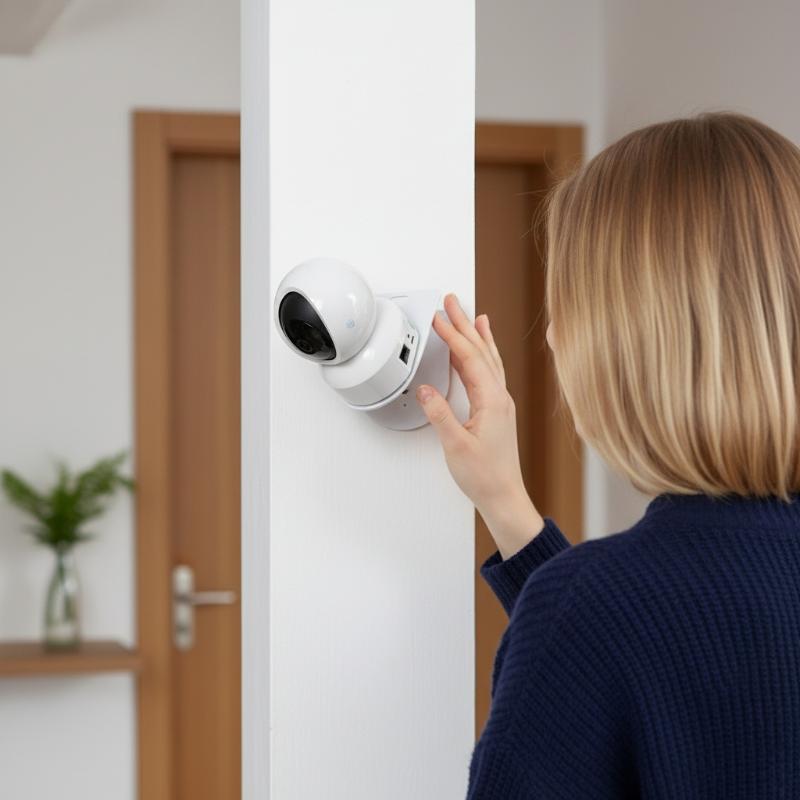 壁掛け式L字型PTZカメラブラケット、接着ベース付き、穴あけ - Eufy Camera E220 のレビューと価格