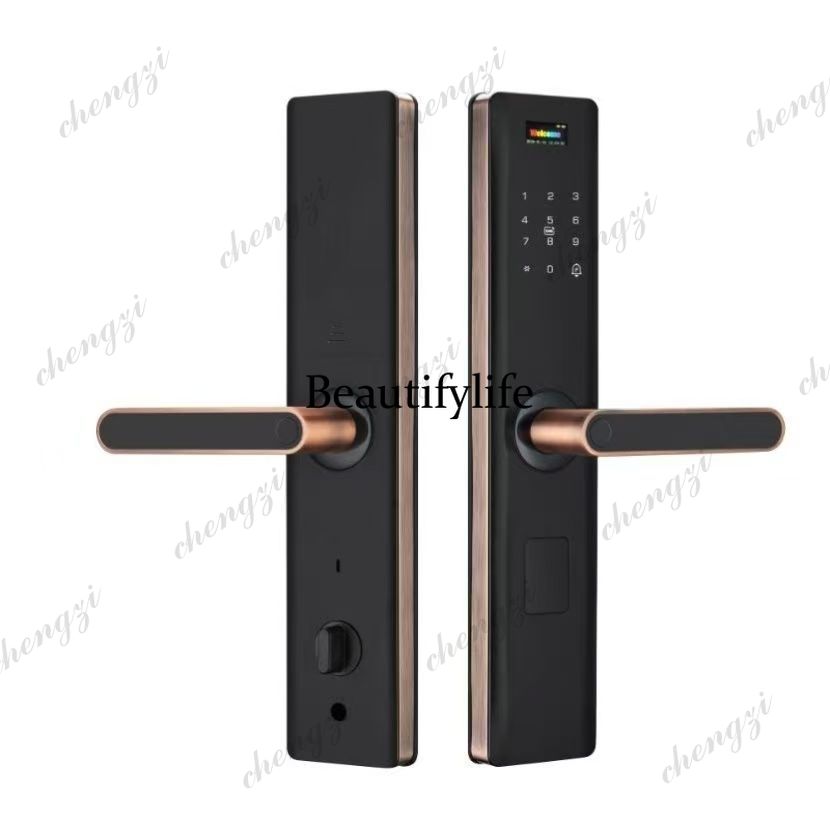 グラフィティデザインの指紋認証ロック、スマートロック、寝室の - Smart Home Door Lock のレビューと価格