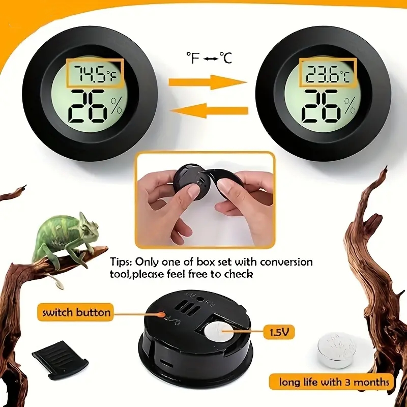 ℉ / ℃   ミニ液晶デジタル温度計湿度計屋内電子温度テス - Temperature Sensor のレビューと価格