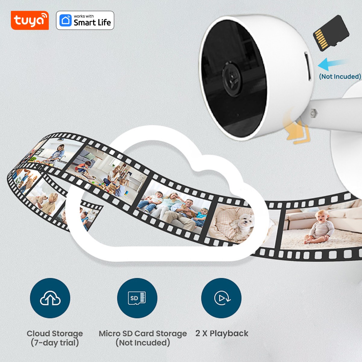 Tuyaスマート2MP HD屋内ホームセキュリティカメラ（赤 - Smart Home Camera Ezviz のレビューと価格