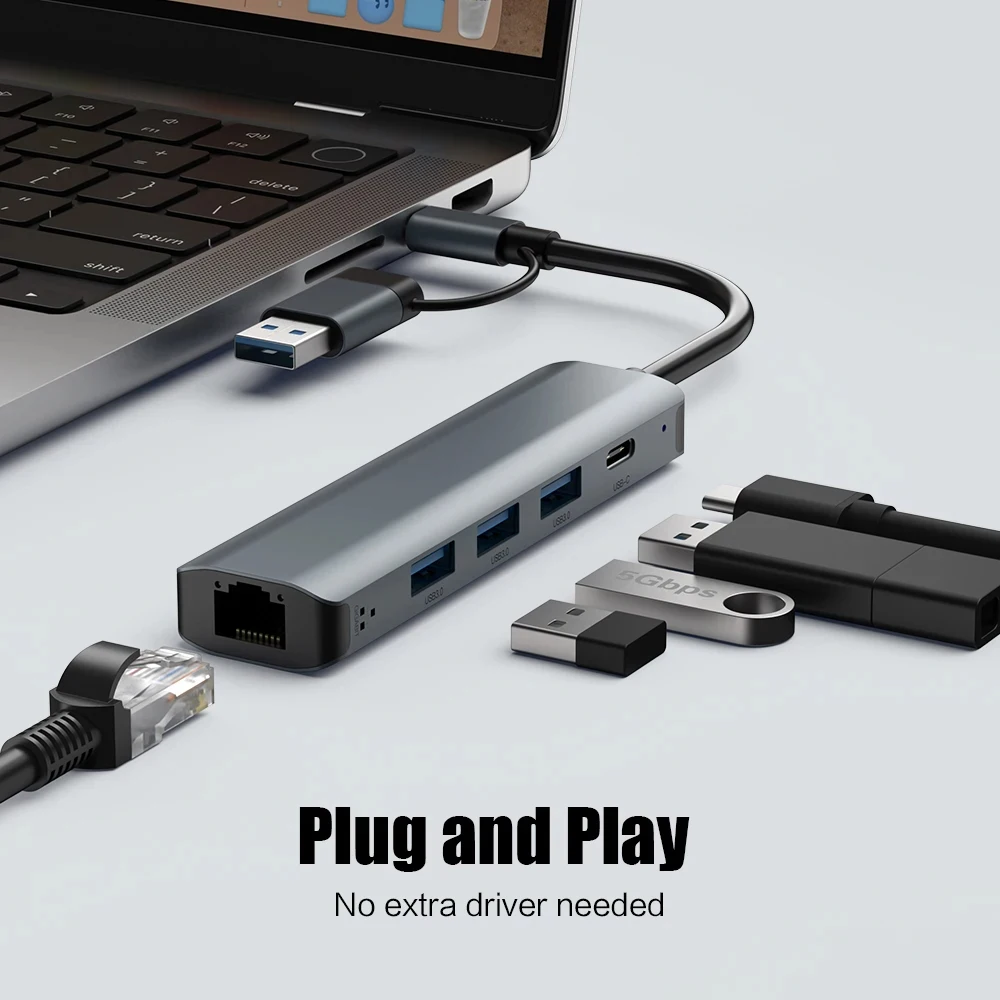 5-in-2 USB-Cハブ：ギガビットイーサネット対応、U - Smart Home Hub 2 のレビューと価格