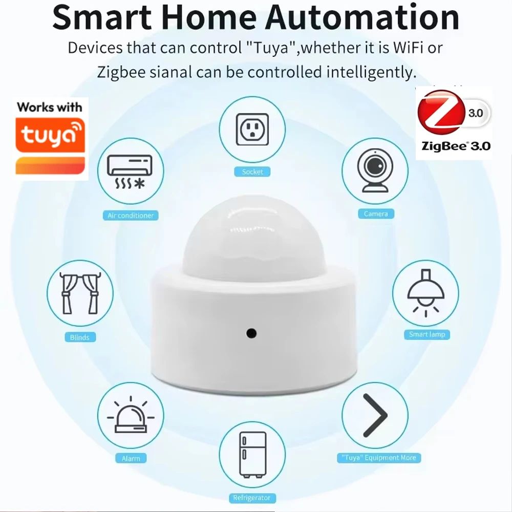 Tuya Zigbee PIRモーションセンサー、赤外線検知 - Smart Home Wiser のレビューと価格